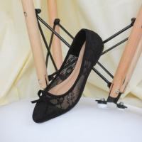 Heaves - Flat Shoes Wanita Daisy Black - Flat Shoes Wanita Premium