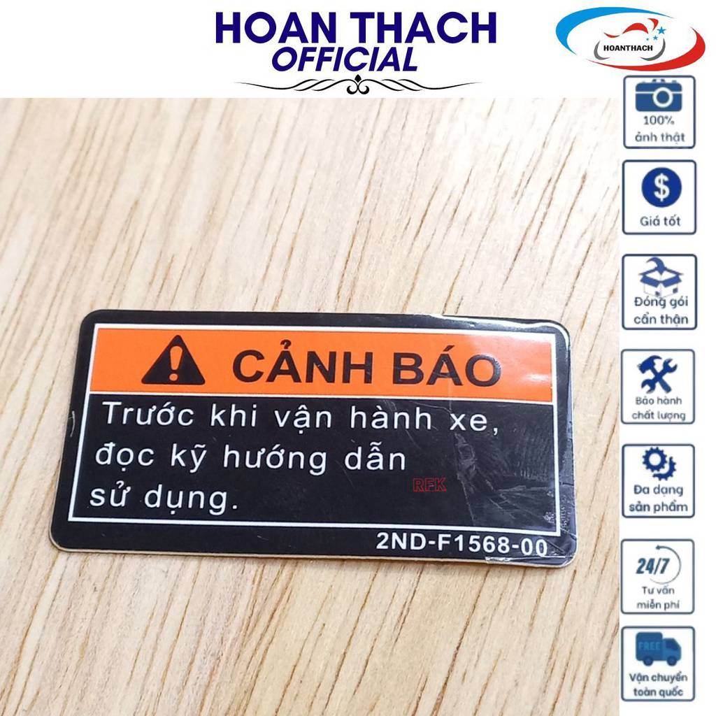 Tem cảnh báo ốp ổ khóa exciter 150 2ndf15680000