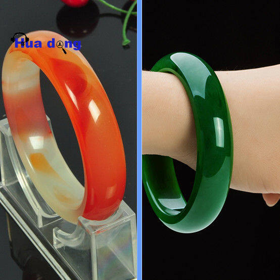 [Hộp Quà Tặng] Vòng Tay Ngọc Bích Nữ, 2 Vòng Tay Ngọc Bích Tự Nhiên Chính Hãng