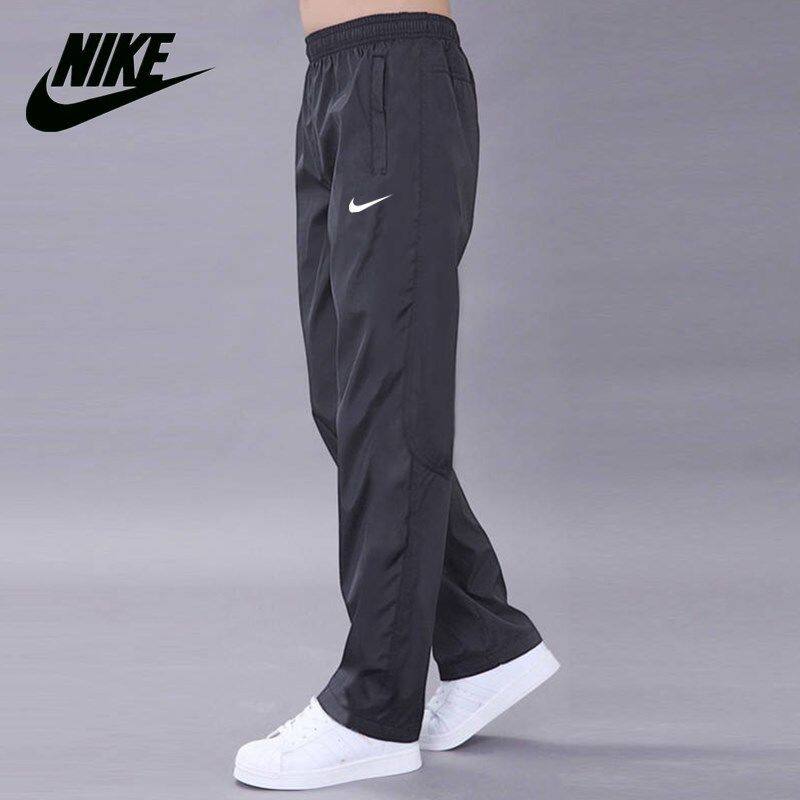 Quick-drying breathable thin section men's pants monolayer polyester slacks loose sliding surface through the screen work trousers