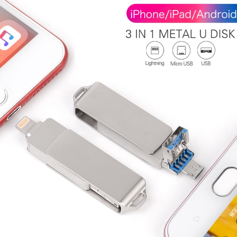 Ổ đĩa kim loại usb flash 1tb thẻ nhớ otg 16gb 32gb 64gb usb 3.0 đĩa flash cho iphone/usb hệ điều hành android thẻ nhớ