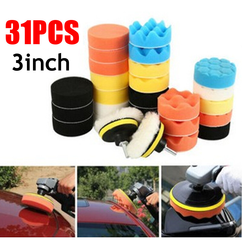 Generic 22 3inch Waxing Set Automotive Polishing Tools Car Disc Sponge