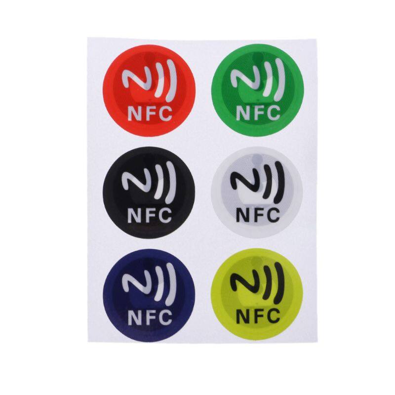 Miếng Dán NFC Chất Liệu PET Chống Thấm Nước Thẻ Ntag213 Dính Thông Minh Cho Tất Cả Điện Thoại