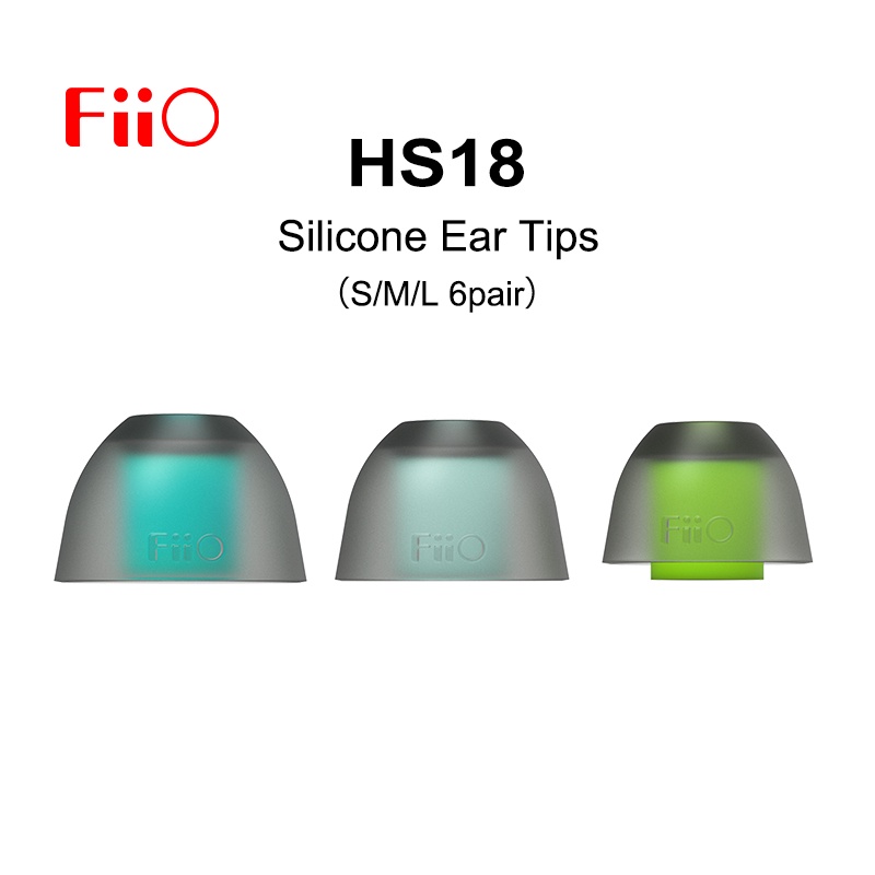 FiiO hs18 silicon Eartips tương thích ống âm thanh đường kính 5.0-6.5mm cho tai nghe fh7s/fh7/fd5/fh9