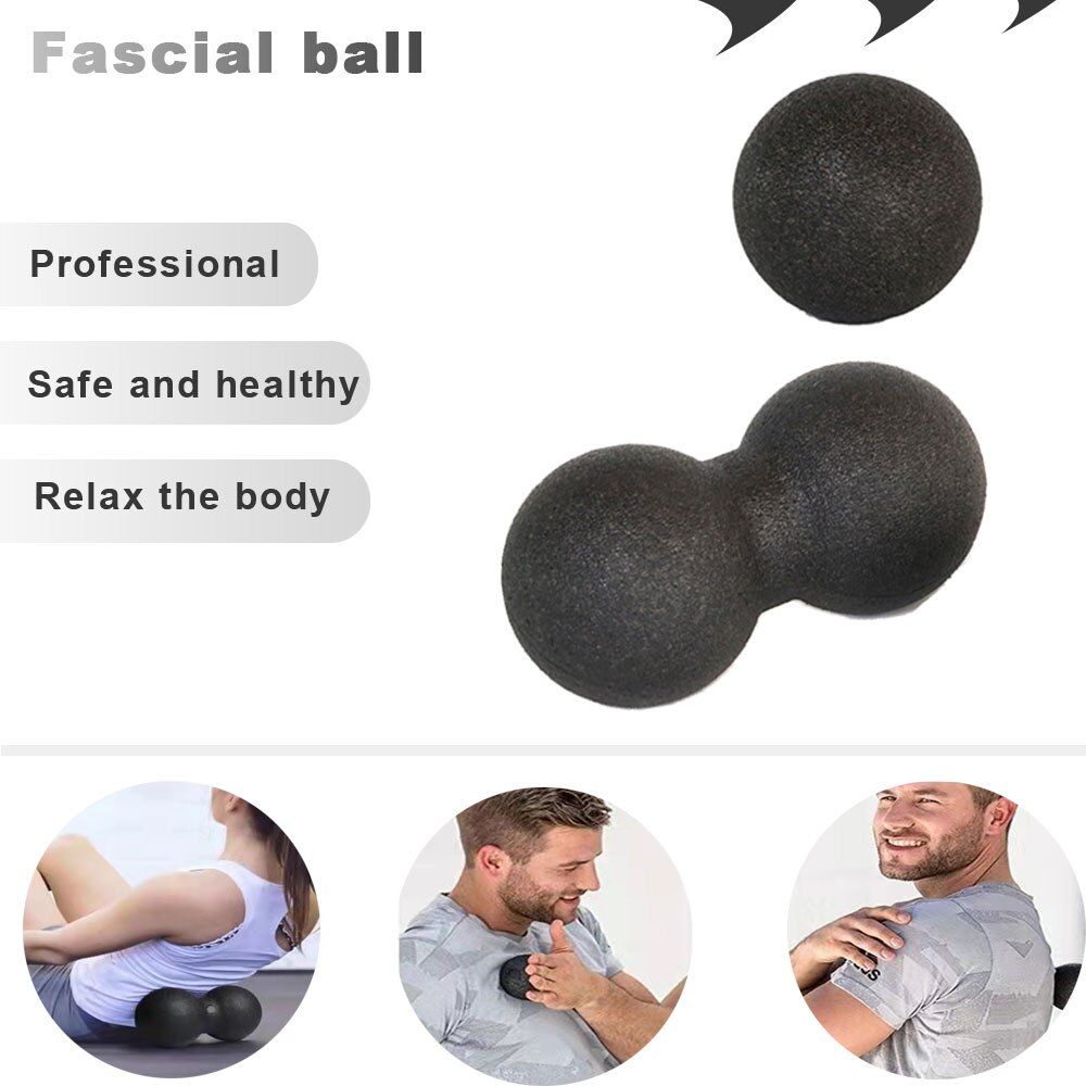Epp 8x16 cm đậu phộng quả bóng massage cơ thể fascia bóng mật độ cao giãn cơ Lacrosse tập thể dục Yoga myofascia giảm đau