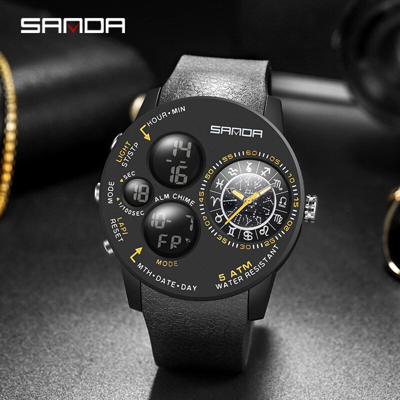Sanda Casual Sports Sports Watch Cool Waterproof Constellation Watch 6036-10 ราคา 280 บาท*ส่งฟรี