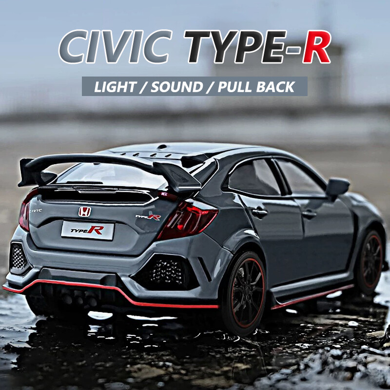 【RUM】 TYPE-R Honda Civic Tỷ Lệ 1:32 Mô Hình Xe Hơi Bằng Hợp Kim Ánh Sáng & Hiệu Ứng Âm Thanh Đồ Chơi Xe Hơi Đúc Cho Bé Trai Quà Tặng Sinh Nhật Đồ Chơi Xe Hơi Đồ Chơi Trẻ Em Mô Hình Xe Hơi Đồ Chơi Xe Hơi Bé Trai Bộ Sưu Tập Mô Hình