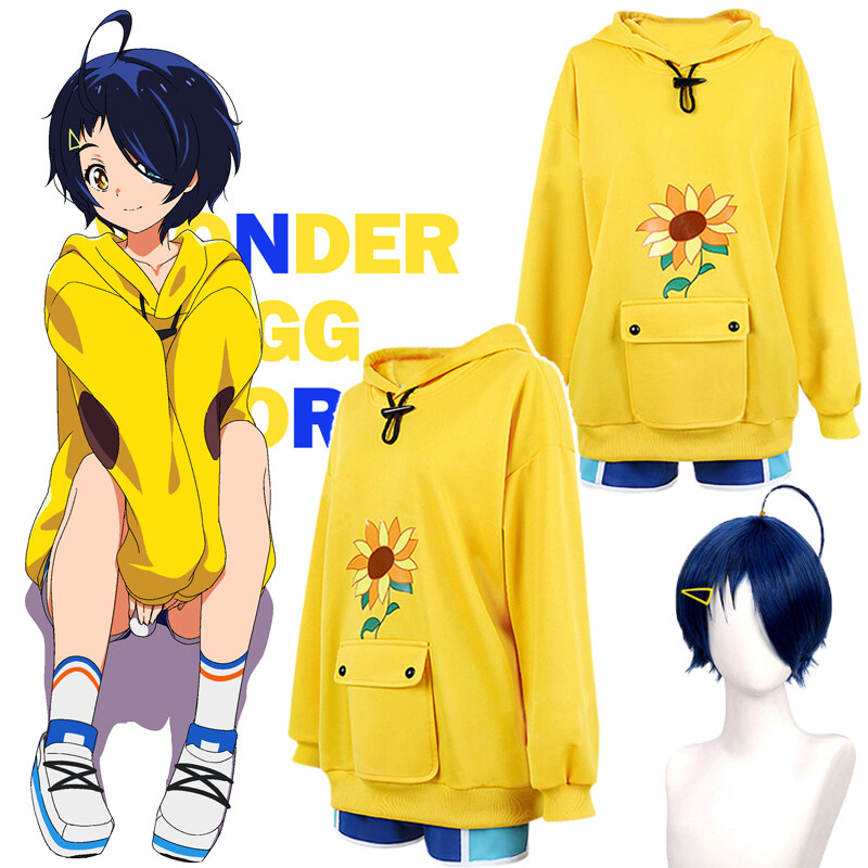 Anime Wonder Egg Priority Costume For Girl Ohto Ai Hoodies Sweatshirt Coat  Casual Long Sleeve Pullover Sweater Pants Wig Sock Outfit | Lazada Singapore