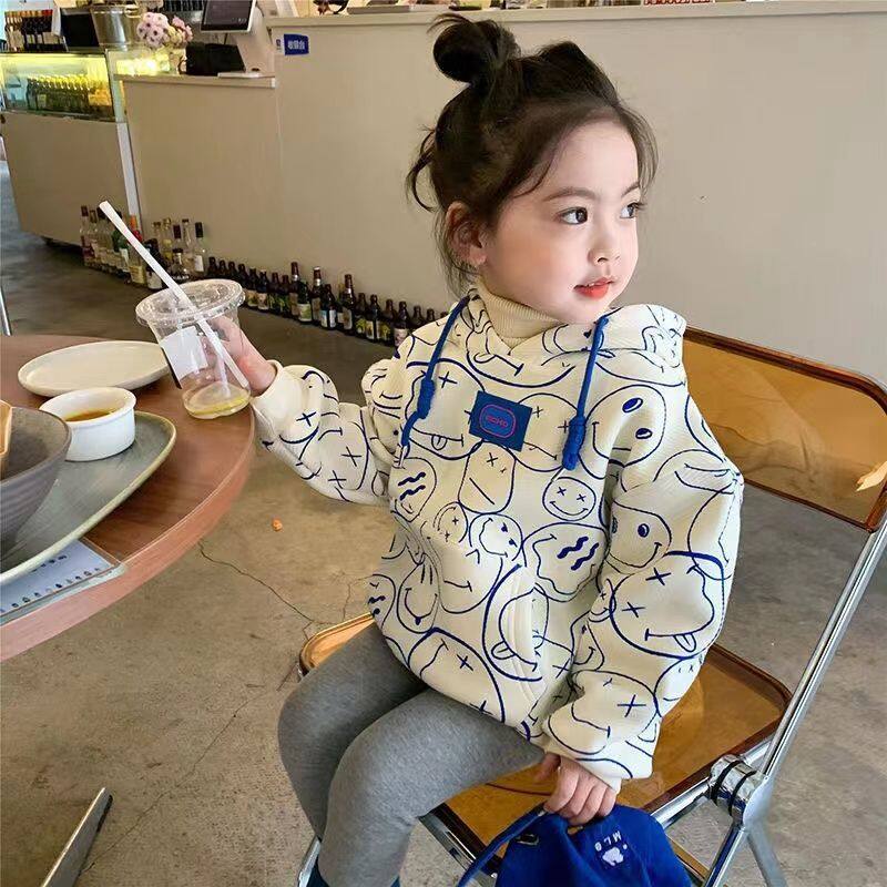 Ít DR hoodie cho trẻ em dài tay cho bé gái quần áo mùa thu in hình phim hoạt hình Hàn Quốc 12 năm thiếu niên áo trẻ em áo trẻ em mỏng Xuân lỏng