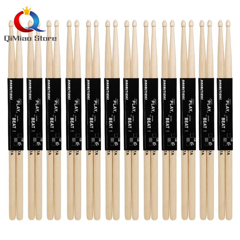 Brand New 12 Pairs Drum Sticks 5a / 7a Drumsticks Professional Practice Playing Musical Instrument Accessories