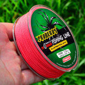 100M PE Braided Fishing Line - 4 Strands, Multicolor