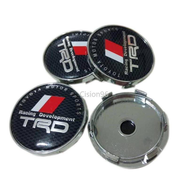 Laifu 4 cái nắp chụp trục bánh xe hợp kim 60 mm nắp trd màu xám cho toyota