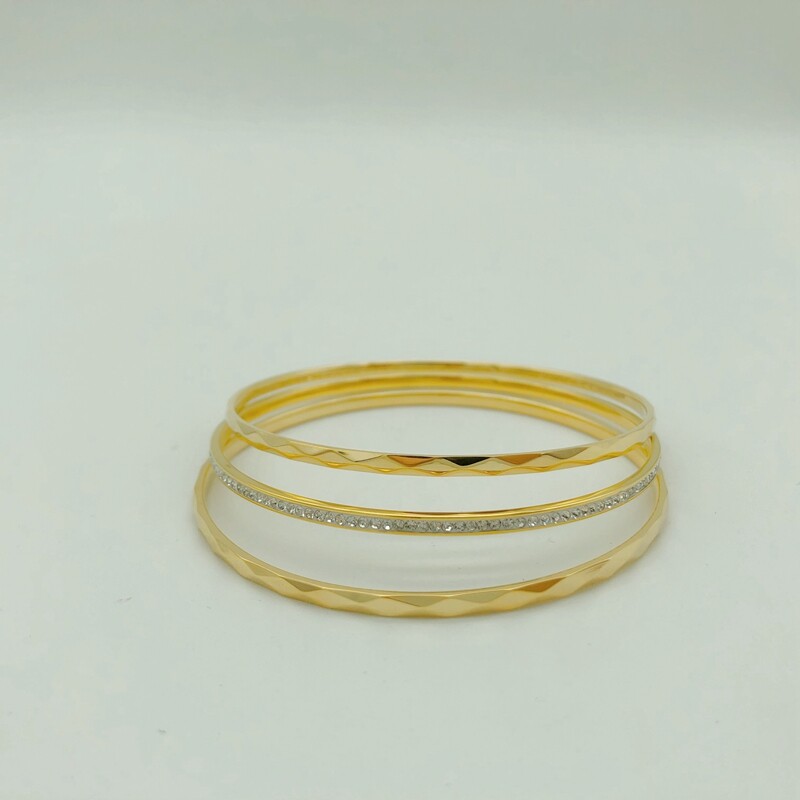 Vòng tay trang sức bằng thép không gỉ yuki cho nữ 3 chiếc vòng tay nữ đơn giản và thanh lịch trang sức vòng tay nữ thời trang