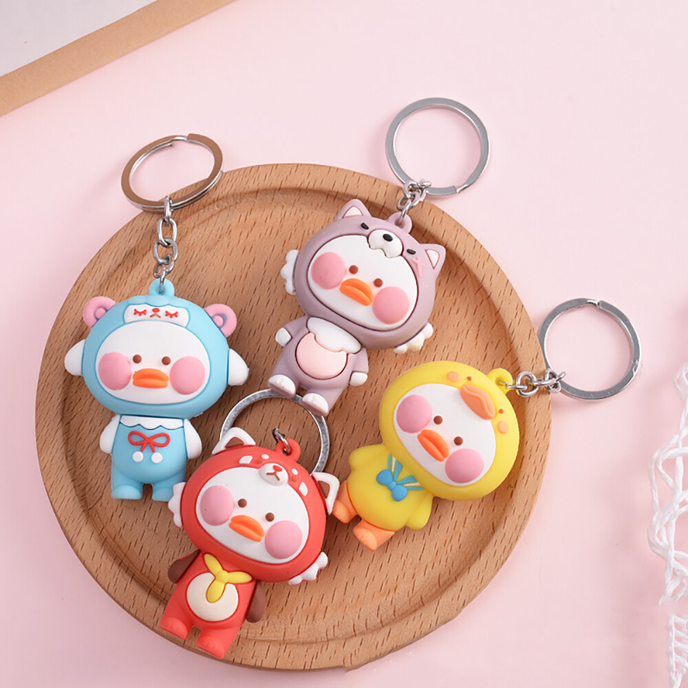 Móc khóa móc khóa bé trai bé gái hoạt hình dễ thương