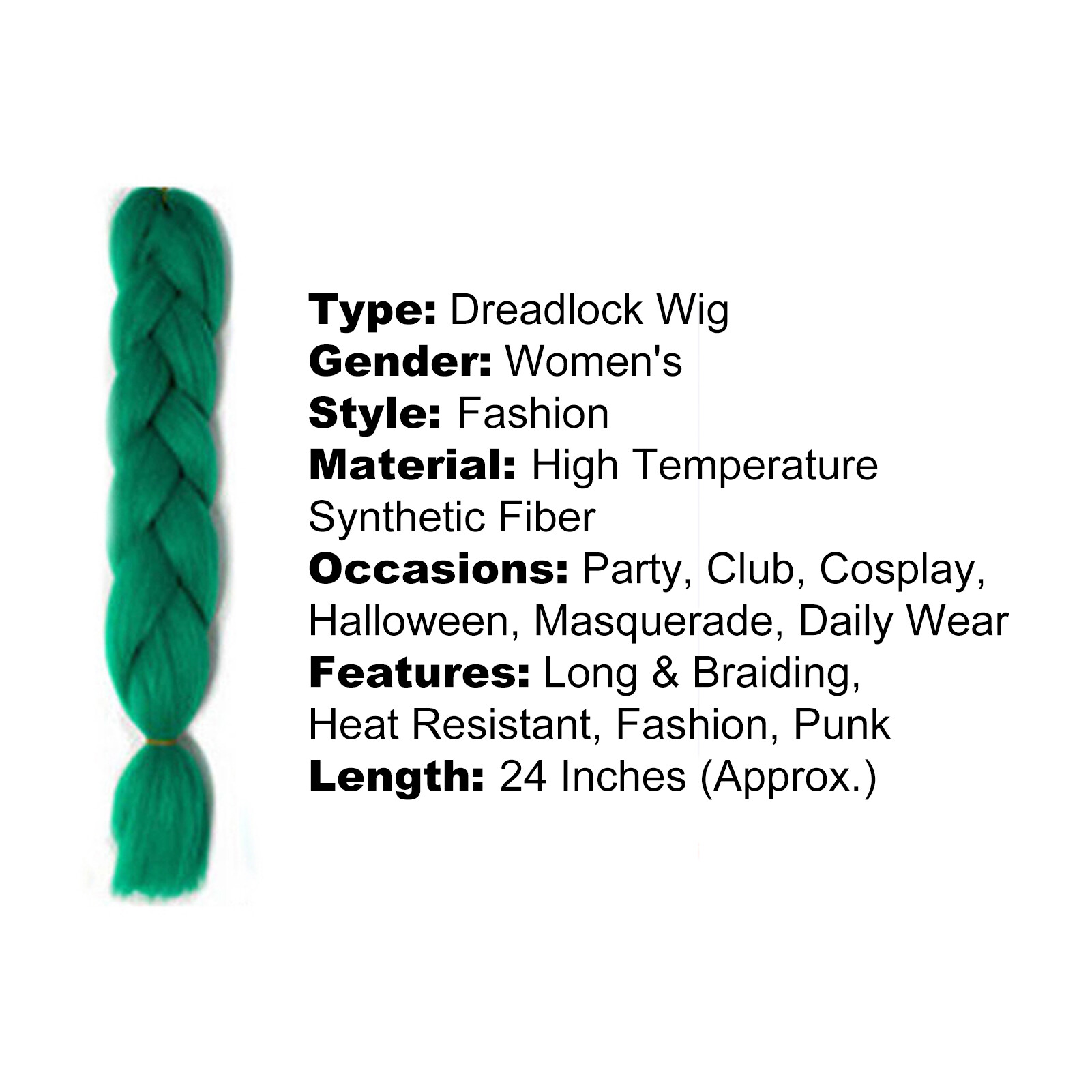 Tóc Giả Miss Cherry Dreadlock Tóc Giả Bện Xoắn Tinh Tế Sợi Tổng Hợp Chịu Nhiệt Dài Cho Nữ