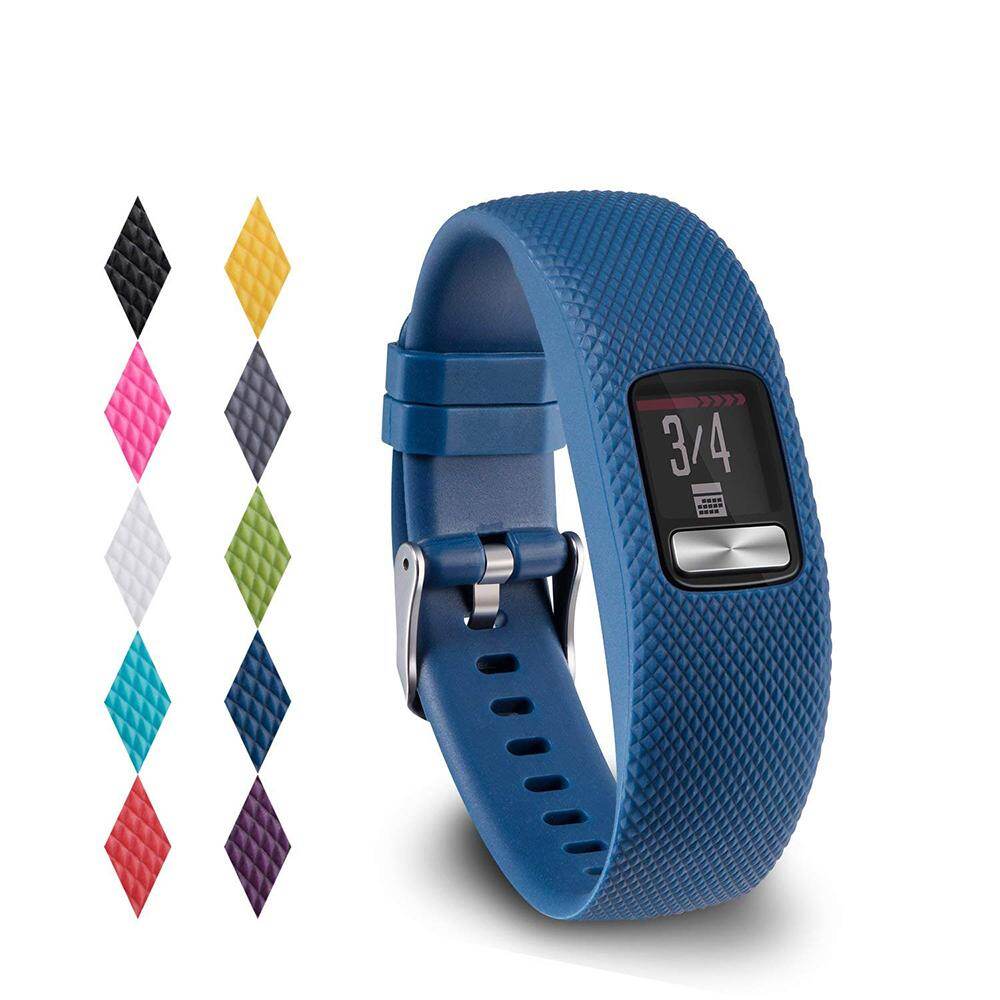 Dây đeo cho garmin vivofit 4, bộ phận thay thế silicon mềm dây đeo đồng hồ cho garmin vivofit 4 máy theo dõi hoạt động lớn nhỏ