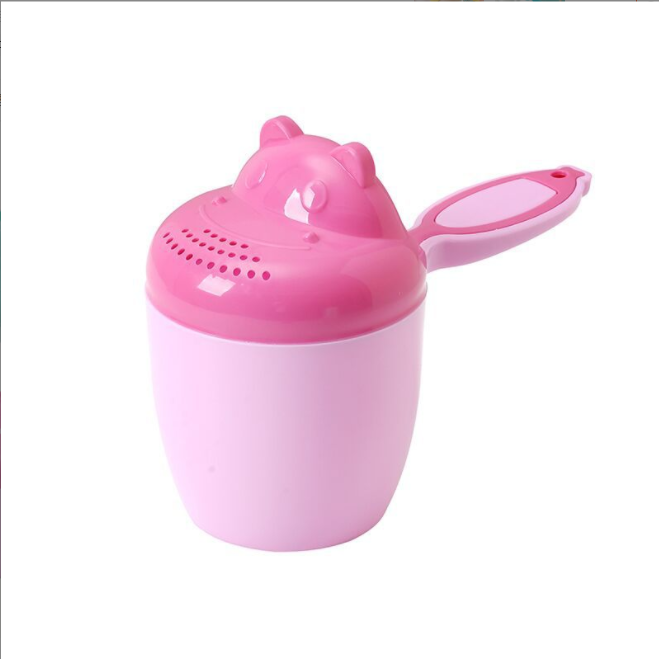 [COD] Cốc Gội Đầu Em Bé Cốc Gội Đầu Kiểu Vòi Hoa Sen Cho Trẻ Sơ Sinh Hoạt Hình Hippo Nắp Gội Đầu Thìa