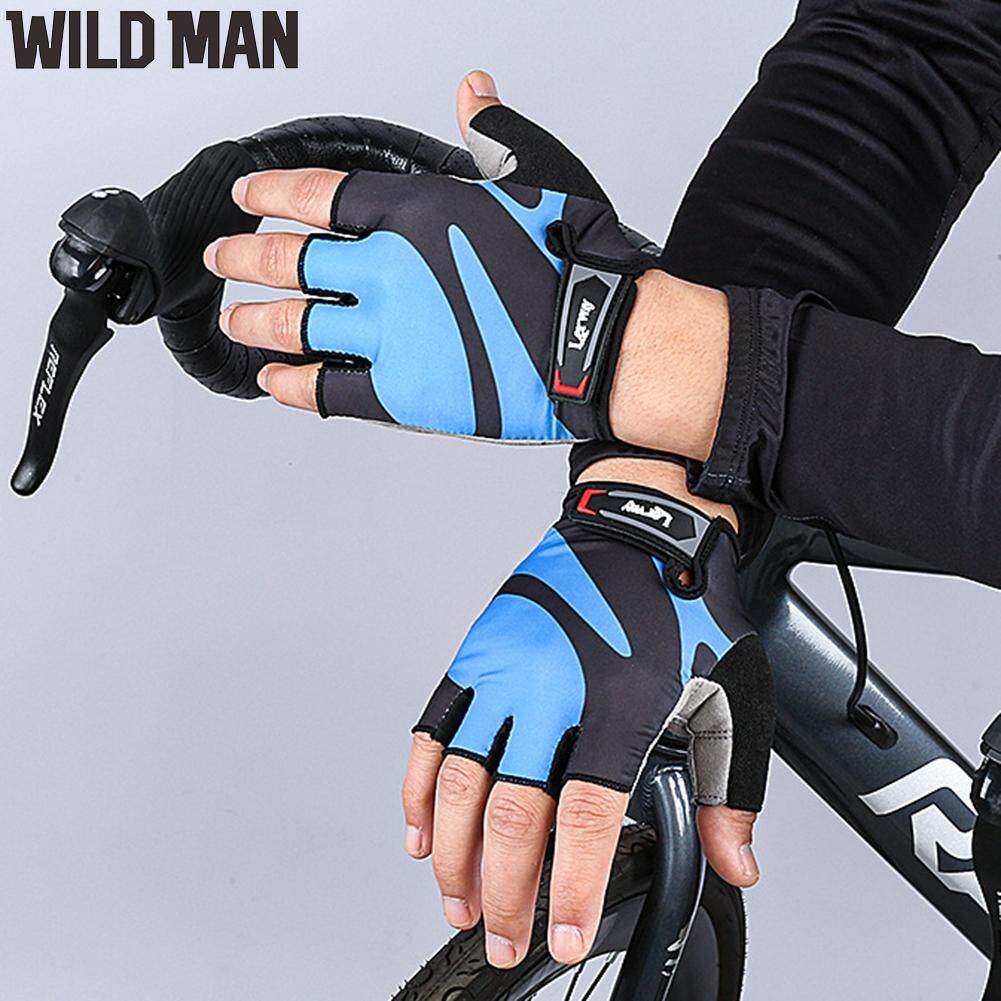 Fitness Gloves Lycra Breathable Weightlifting Gloves Half-Finger Non