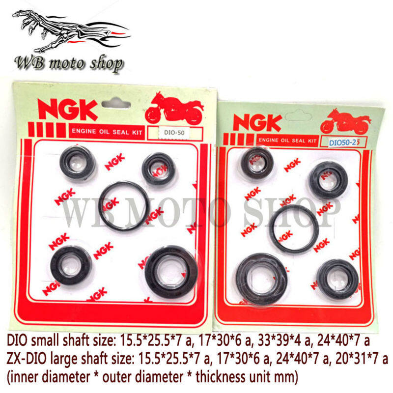 Dio 50 phớt dầu động cơ xe tay ga cho honda zx 34 35 dio 18 28 phớt trục khuỷu phớt ruer trục khuỷu xe máy suzuki trung quốc atv