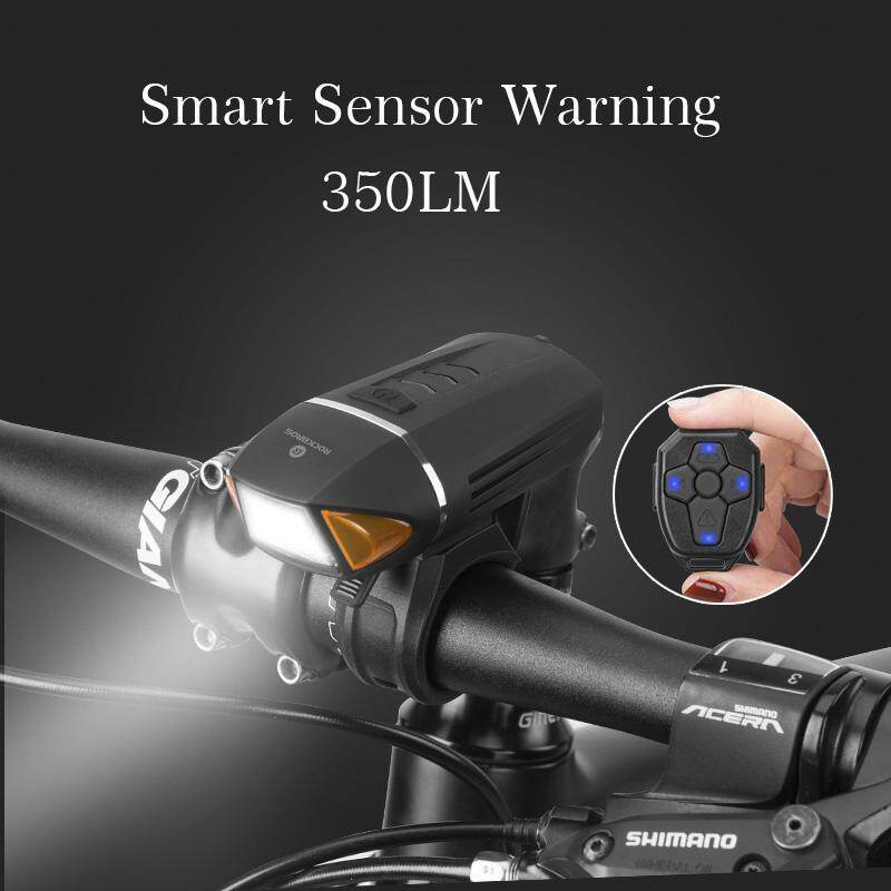 Đèn Xe Đạp ROCKBROS 350 Lumen, Đèn LED Sạc USB Báo Rẽ Từ Phía Trước, Đèn Xe Đạp Không Dây 120db