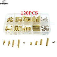 Studyset Trong Kho 120Pcs M3 Nam Nữ Brass Hex Cột Vòng đệm đỡ có Ren trụ cột M3 vít đai ốc Cho bảng PCB