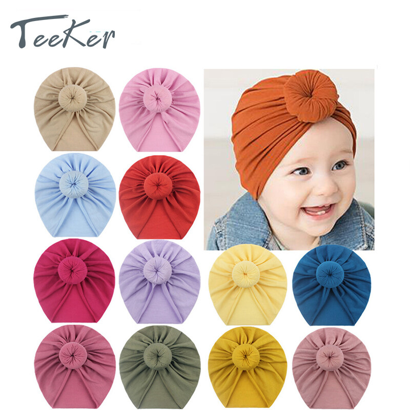 Teeker Baby Soft Hooded Hats New Autumn And Winter Donut Hat Baby Indian