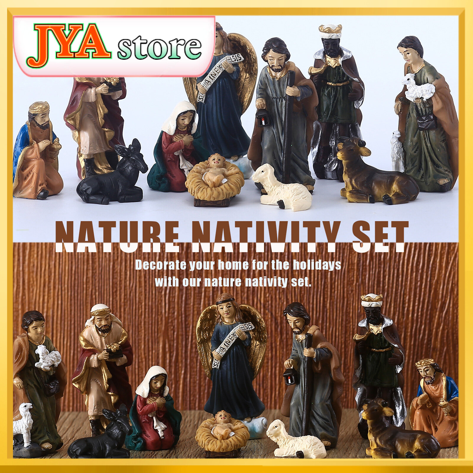 Pin On Organization Circulor123 Nativity Scene Figurine Tabletop