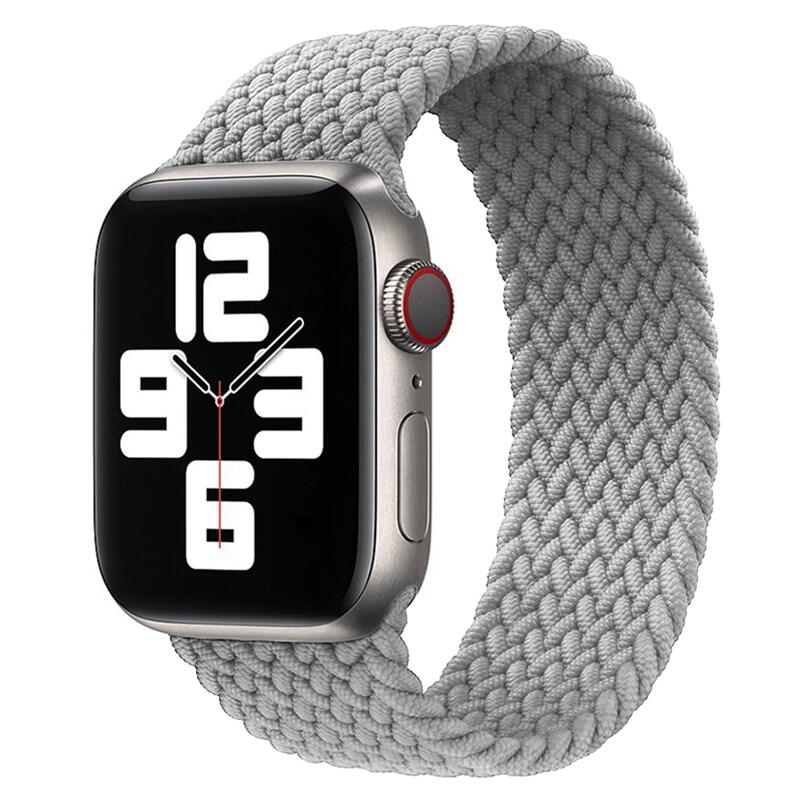 สายเดี่ยวถักไนล่อนหลากสีอย่างเป็นทางการ2021,สายสำหรับ Apple Watch SE 6สาย44มม. 40มม. สายสำหรับ I Watch Serie 5 4 3สายรัดข้อมือขนาด38มม. 42มม.