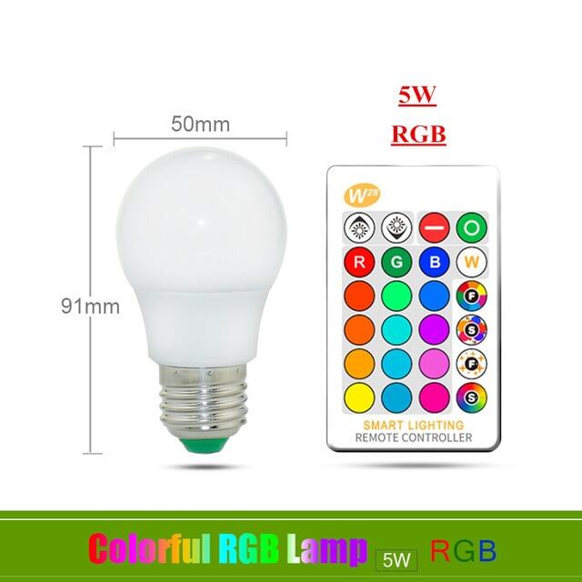 110v 220v E27 Led Bulbs Rgb Lampadas Led Lamp For Home 5050smd Ampoule