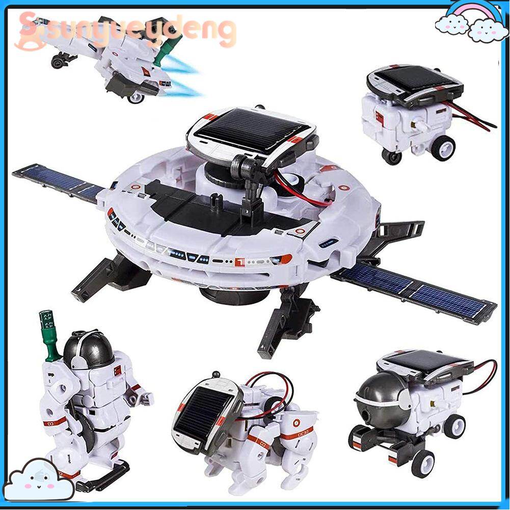 Robot năng lượng mặt trời tự làm 6 trong 1 đồ chơi giáo dục stem không gian bộ dụng cụ khoa học công nghệ đồ chơi tưởng tượng khoa học phát triển học tập cho trẻ em trẻ em bé trai