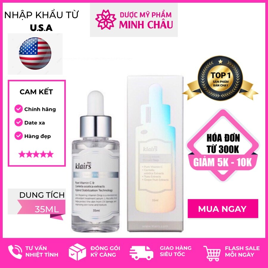 ✅ serum dưỡng trắng klairs freshly juiced vitamin drop