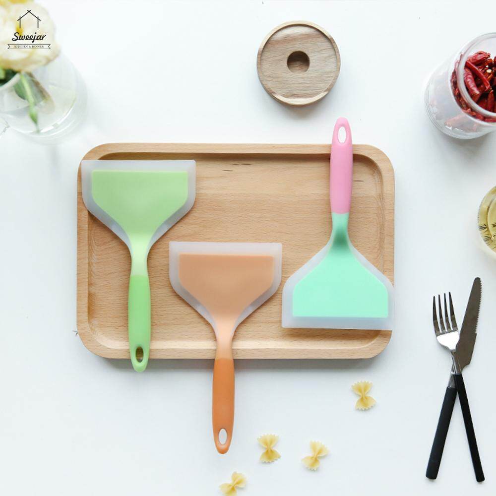 Sweetjar Dụng Cụ Vét Bột Silicone Cho Thịt Bò Thịt Chống Dính Xẻng Nấu Ăn Dụng Cụ Nhà Bếp