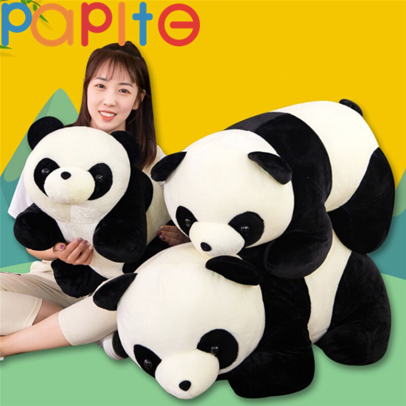 Papite【bán Chạy】đồ Chơi Nhồi Bông Gấu Trúc Mềm Dễ Thương Gối Mềm Kích Thước Lớn 15Cm/25Cm/35Cm/45Cm Đồ Chơi Nhồi Bông Gấu Trúc Xương Động Vật Hoạt Hình Cho Trẻ Em Bé Trai Bé Gái Quà Tặng Sinh Nhật