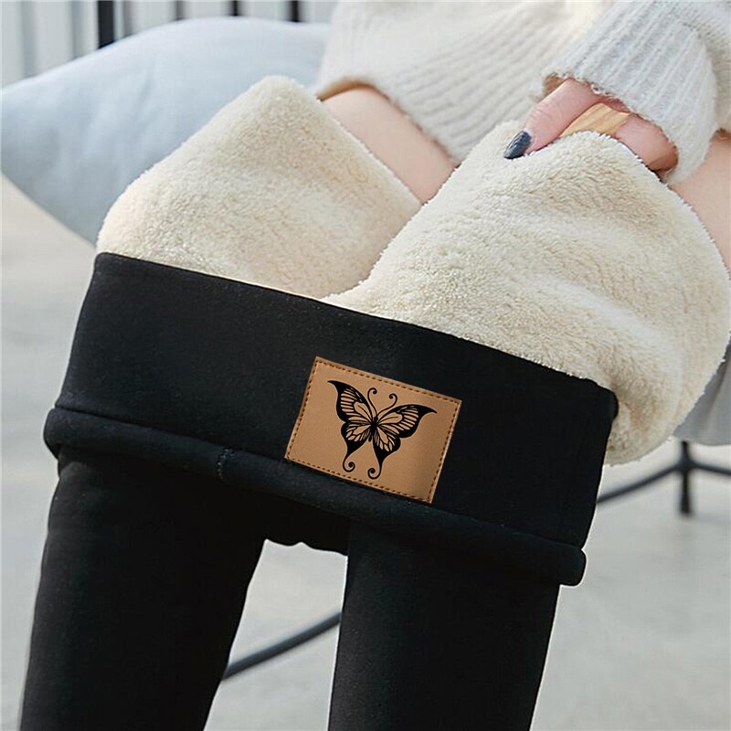 {hot} 2022 Winter Warm Leggings Women Sexy Slim High Waist Skinny Legging Female Solid Color Velvet Fleece Lined Stretch