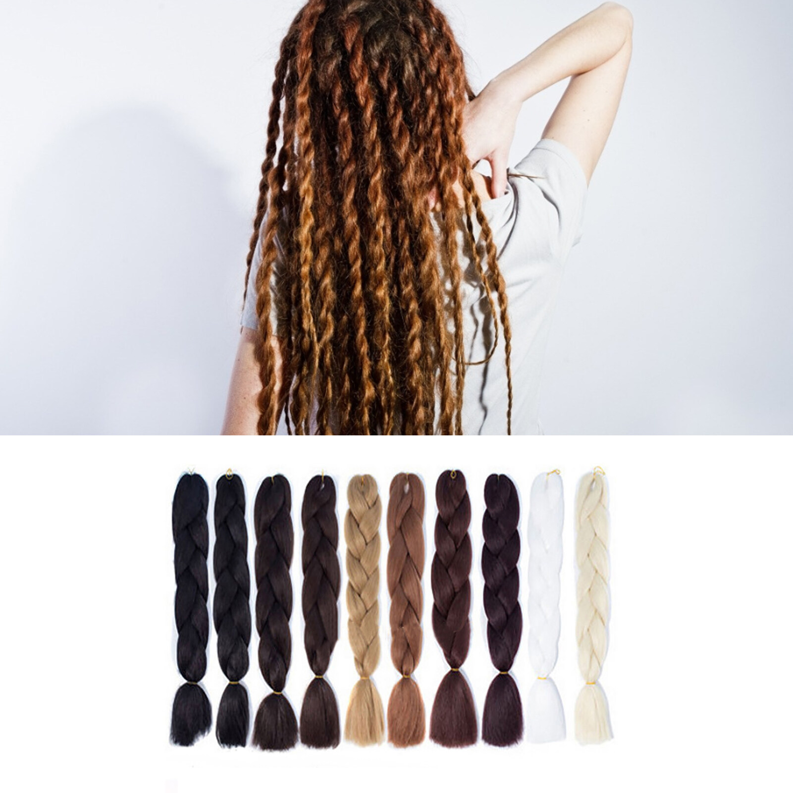 Tóc Giả Miss Cherry Dreadlock Tóc Giả Bện Xoắn Tinh Tế Sợi Tổng Hợp Chịu Nhiệt Dài Cho Nữ