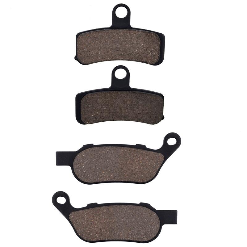 ——{》“》 Motorcycle Front Rear Brake Pad For Harley Dyna Super Wide Glide FXD Fat Boy FLSTFB Heritage Softail Slim Deluxe FLSTN FLSTC FLS