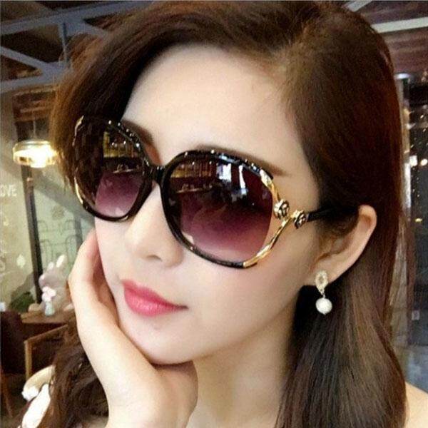 Women Sunglasses Ladies Eyewear Anti-UV Square Sun Glasses Accessories Retro Camellia Summer Glasses for Women