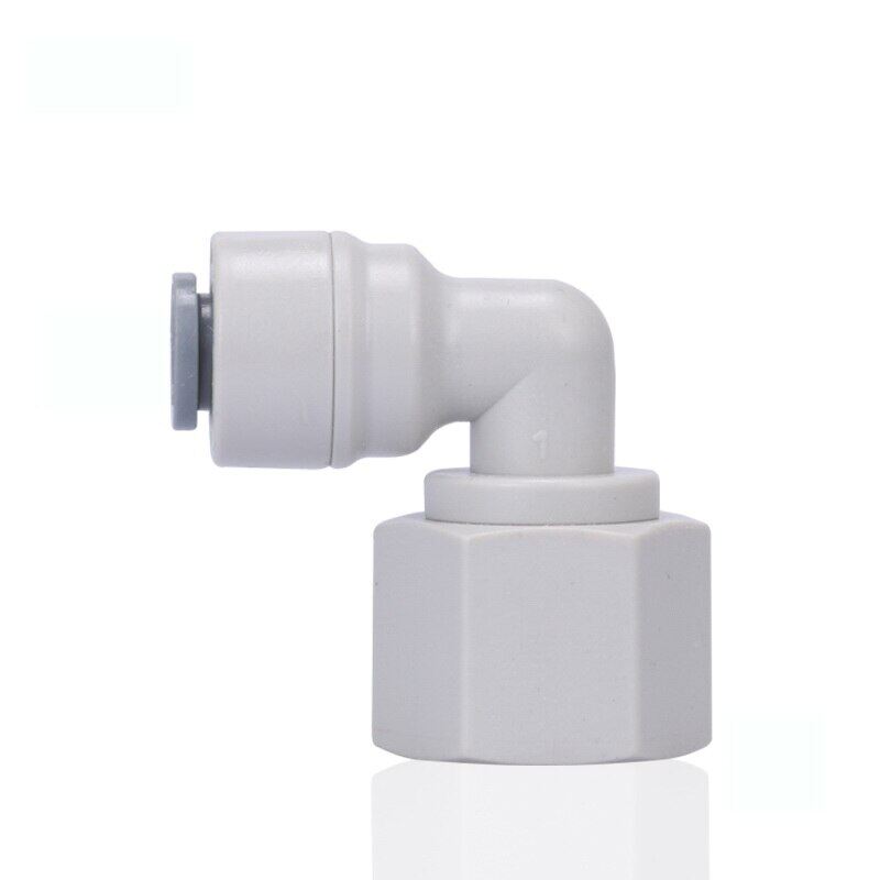 3/8" Npt Female Thread - 1/4'' Od Tube Ro Water Filter Quick Connector Elbow Tight Junction Pe Pipe Fitting
