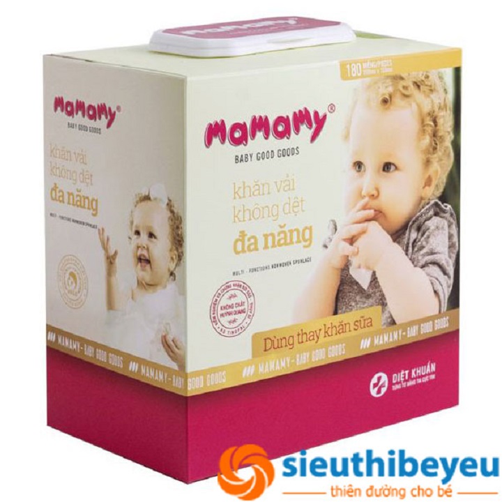 KHĂN VẢI KHÔNG DỆT ĐA NĂNG MAMAMY 180 MIẾNG - 3436_46043155