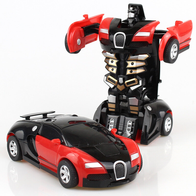 [CAS] Mini 2 Trong 1 Xe đồ chơi Một Chìa Khóa xe ô tô biến hình xe đồ chơi Tự Động Robot biến hình xe mô hình mô hình nhân vật đồ chơi robot quà tặng cho bé trai đồ chơi trẻ em Sưu Tập