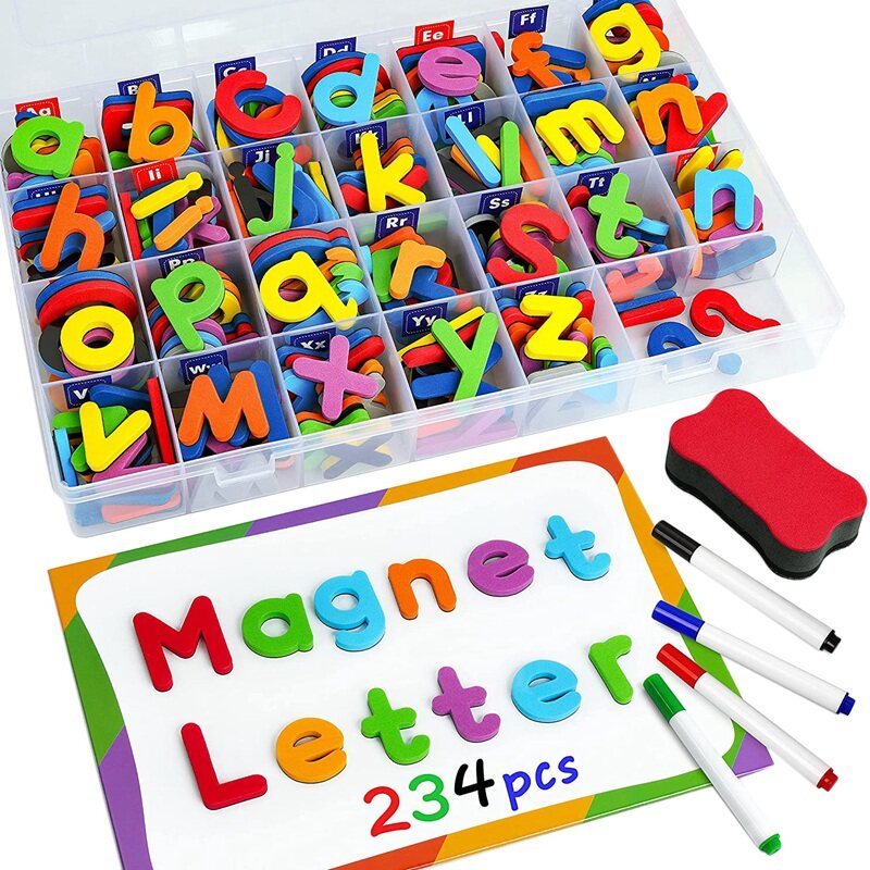 244 Pcs Magnetic Letters Numbers Set