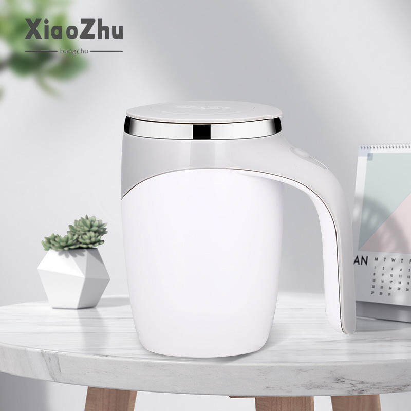 Xiaozhubangchu cà phê cốc khuấy tự động khuấy cốc khuấy xoay từ điện cốc sữa 304 thép không gỉ