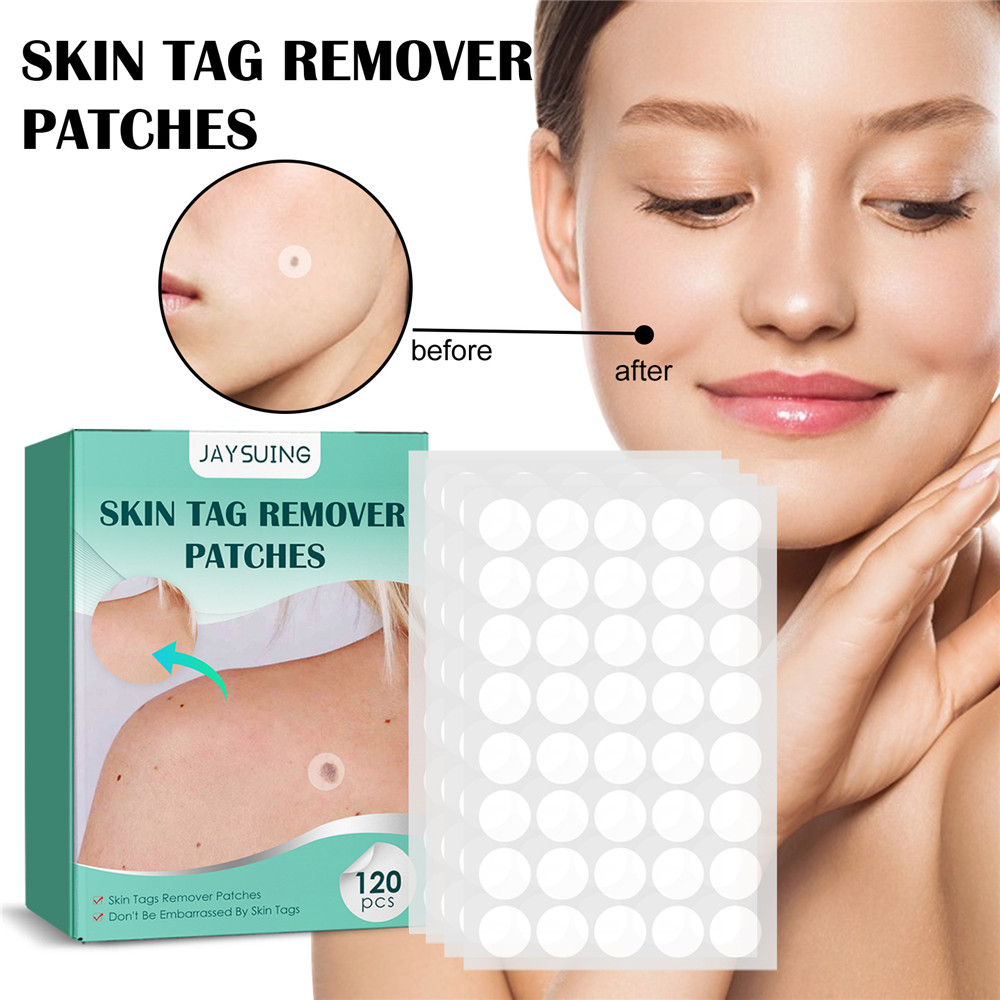 Miếng dán mụn cóc nốt ruồi 120 cái/hộp miếng dán tẩy mụn cóc mụn cóc mụn cóc mụn thịt dạng sợi dẹt chăm sóc làm sạch da hấp thụ nhanh miếng dán tẩy mụn cóc