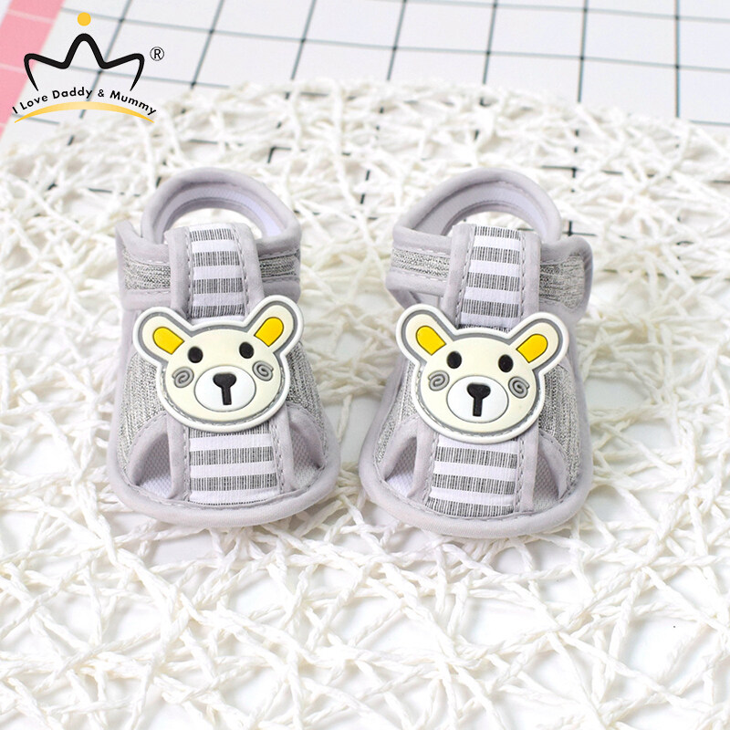 Bear Cartoon Baby Shoes - Soft Soled Sandals (Brand: Bear)