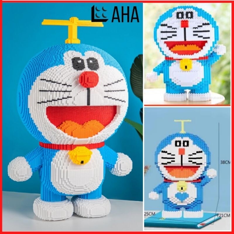 Doraemon 1m đồ chơi lắp ráp xếp hình nhân vật truyện Doraemon 3d