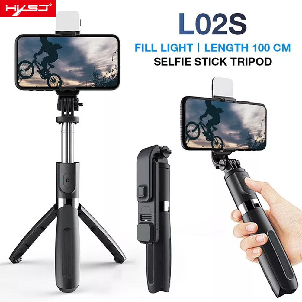 HXSJ With fill light Selfie Stick Extendable Selfie Stick Fill Light