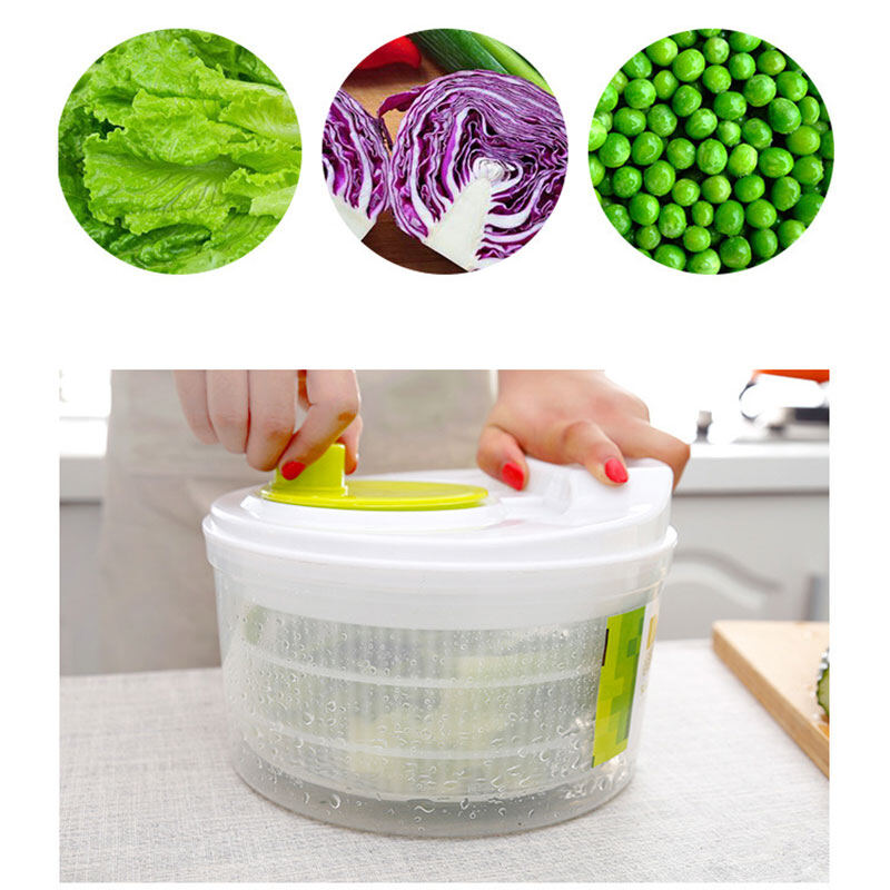 Dụng cụ máy ly tâm dụng cụ làm ráo nước rau củ máy sấy rau diếp cho đồ dùng nhà bếp dụng cụ quay rau trộn máy sấy khô cho rau xanh