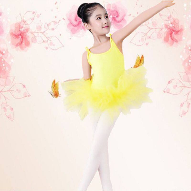 Đầm Khiêu Vũ Zhihuida Cho Bé Gái Từ 3-8 Tuổi, Váy Múa Ba Lê Có Dây Ni Lông Cho Bé Gái, Trang Phục Tập Thể Dục