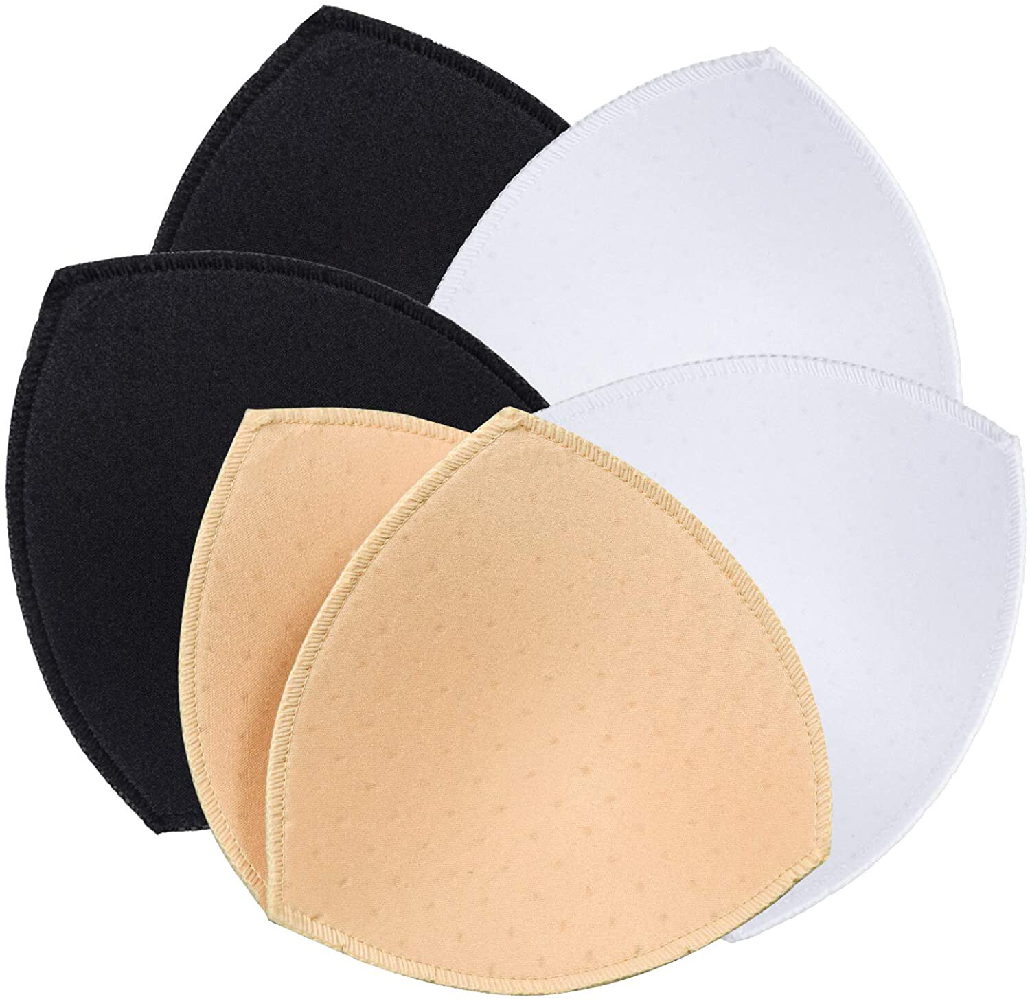 3 Pairs Removable Bra Pads Inserts with Vents Holes Women's Comfy Sports  Cups Bra Sewed Insert for Bikini Top Swimsuit (for Cup A/B/C/D/E/F)
