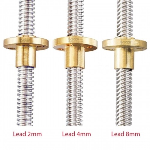 T8 Anti Backlash Spring Loaded Nut For 8mm Acme Threaded Rod Lead Screw